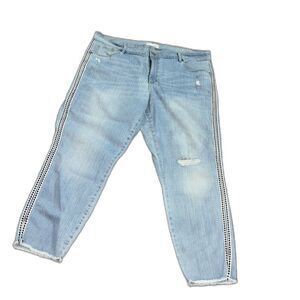 Loft Curvy Skinny Crop Jeans Size 34/18